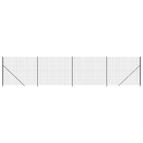 Vidaxl draadgaashek met flens 1,4x10 m antracietkleurig