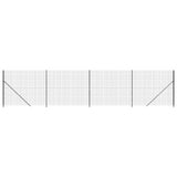 Vidaxl draadgaashek met flens 1,4x10 m antracietkleurig