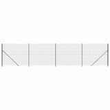 Vidaxl draadgaashek met flens 1,6x10 m antracietkleurig