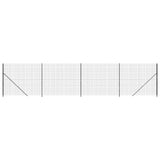 Vidaxl draadgaashek met flens 2x10 m antracietkleurig