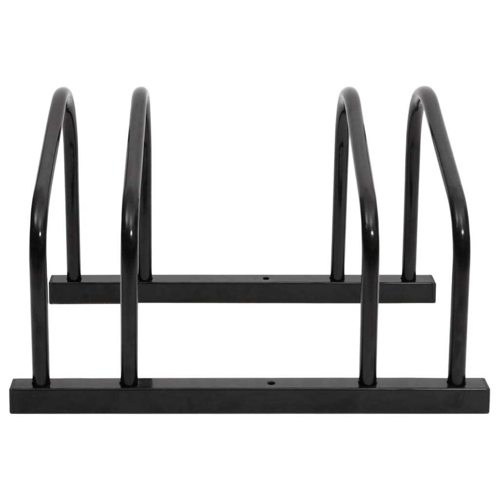 Vidaxl bicycle rack for 2 bicycles steel black