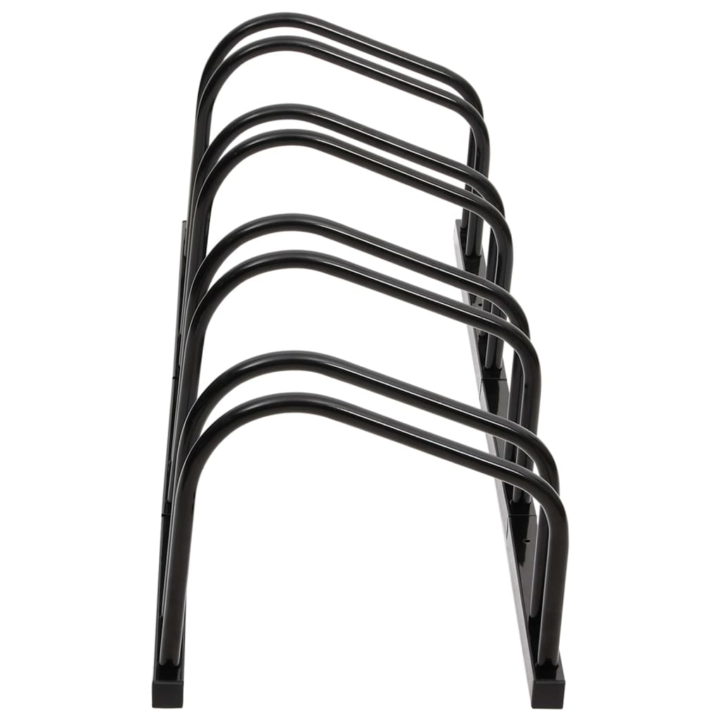 Vidaxl bicycle rack for 4 bike steel black