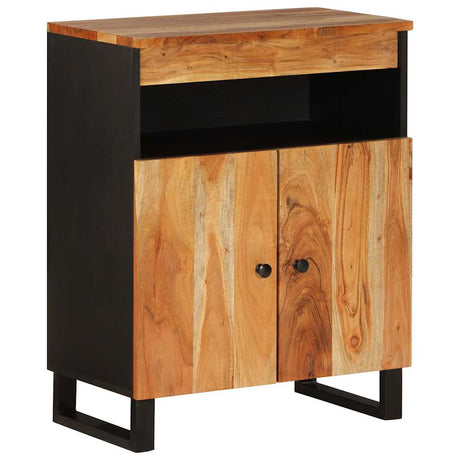 Vidaxl dressoir met 2 deuren 60x33x75 cm massief acaciahout