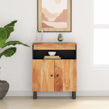 Vidaxl dressoir met 2 deuren 60x33x75 cm massief acaciahout