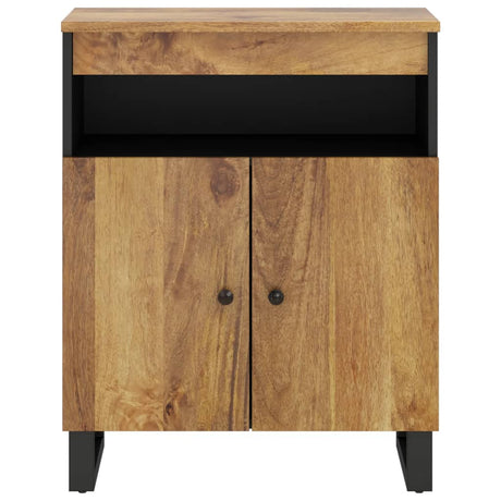 Vidaxl dressoir met 2 deuren 60x33x75 cm massief mangohout