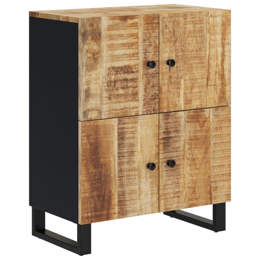 Vidaxl dressoir met 4 deuren 60x33x75 cm massief mangohout