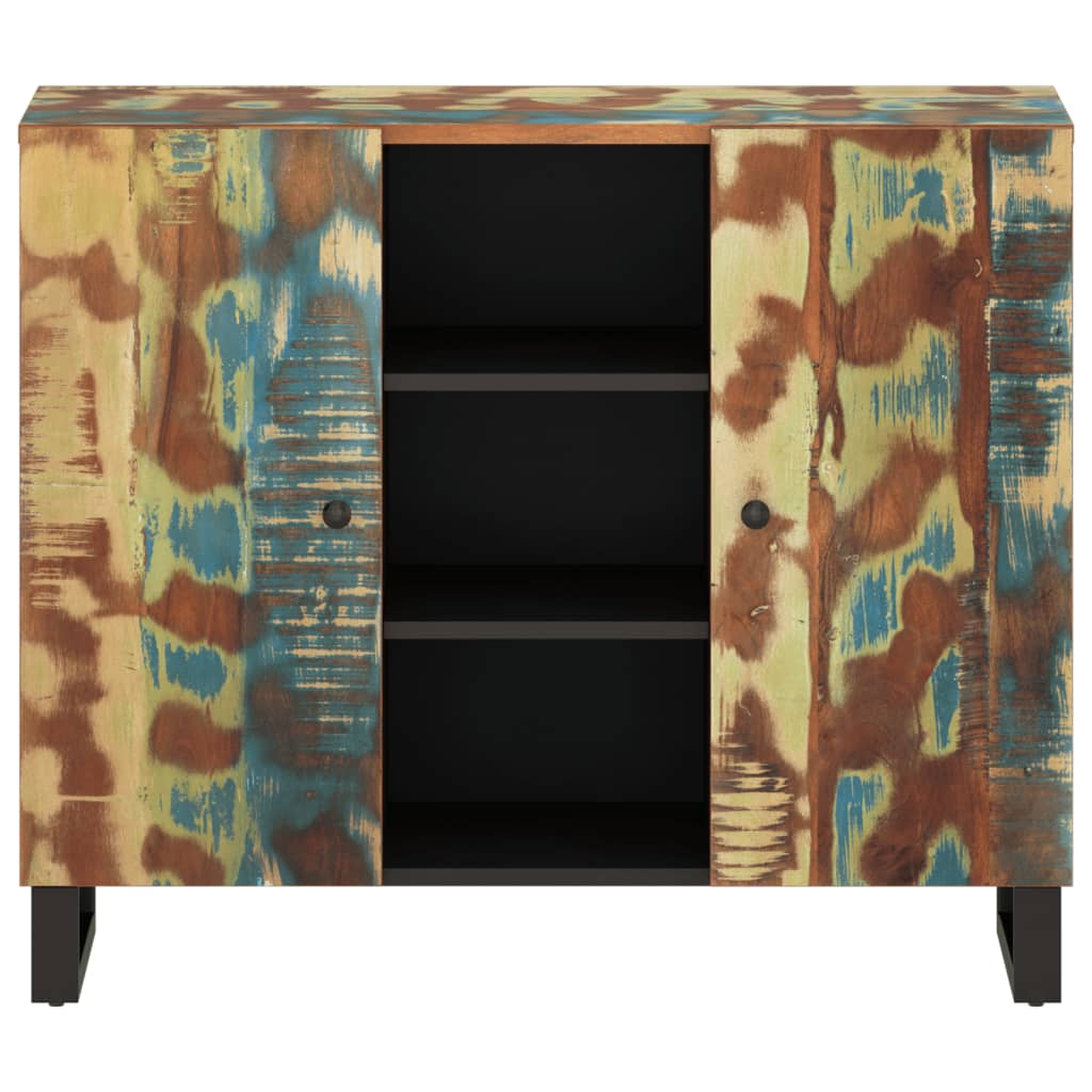 Vidaxl dressoir met 2 deuren 90x33x75 cm massief gerecycled hout