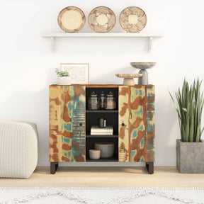 Vidaxl dressoir met 2 deuren 90x33x75 cm massief gerecycled hout