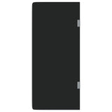 Vidaxl urinoirschot wandgemonteerd 90x40 cm gehard glas zwart