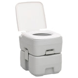 Vidaxl Camping Toilette portable 20 + 10 l hdpe gro a wäiss