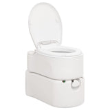 Vidaxl campingtoilet geïntegreerd 24+17 l hdpe email