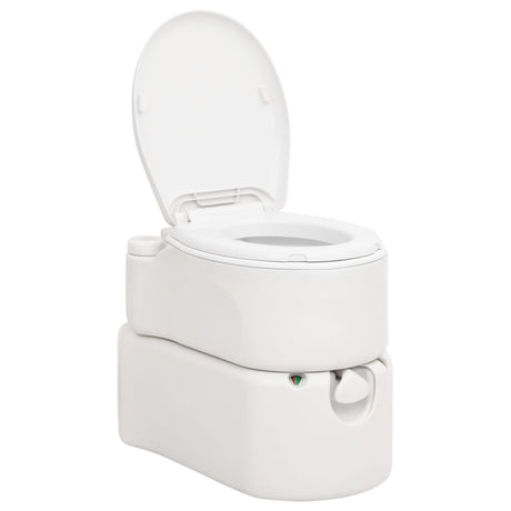 Vidaxl campingtoilet geïntegreerd 24+17 l hdpe email