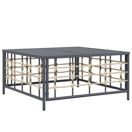 Vidaxl tuintafel 70x70x34 cm poly rattan antracietkleurig