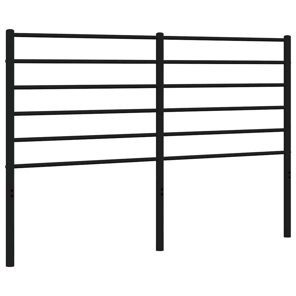 Vidaxl vervangend hoofdbord metaal zwart 135 cm