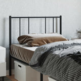 Vidaxl vervangend hoofdbord metaal zwart 80 cm