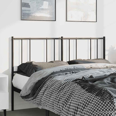 Vidaxl vervangend hoofdbord 150 cm metaal zwart