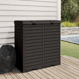 Vidaxl garbage can for garden 78x41x86 cm polypropene black