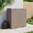 Vidaxl vuilnisbak voor buiten 78x41x86 cm polypropeen lichtbruin