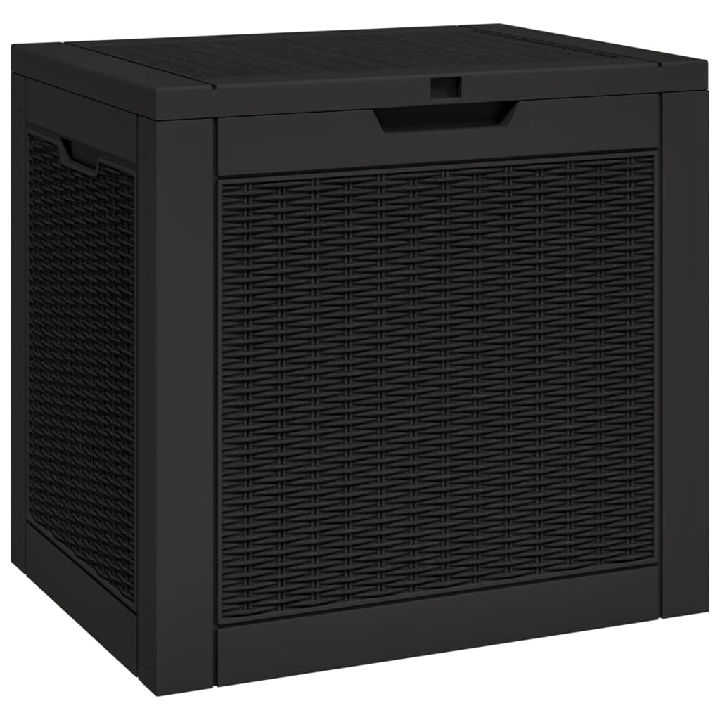 Vidaxl tuinbox 55,5x43x53 cm polypropeen zwart