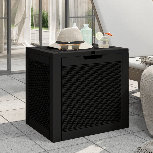 Vidaxl tuinbox 55,5x43x53 cm polypropeen zwart