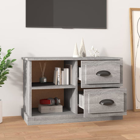 Vidaxl tv-meubel 73x35,5x47,5 cm bewerkt hout grijs sonoma eikenkleur