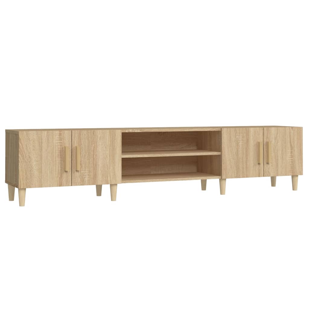 Vidaxl tv-meubel sonoma eiken 180x31,5x40 cm bewerkt hout