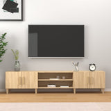Vidaxl tv-meubel sonoma eiken 180x31,5x40 cm bewerkt hout