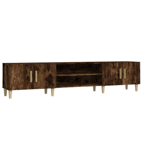 Vidaxl tv-meubel 180x31,5x40 cm bewerkt hout gerookt eikenkleurig