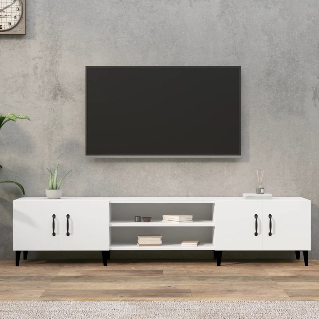 Vidaxl tv-meubel wit 180x31,5x40 cm bewerkt hout