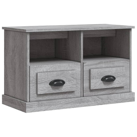 Vidaxl tv-meubel 80x35x50 cm bewerkt hout grijs sonoma eikenkleurig