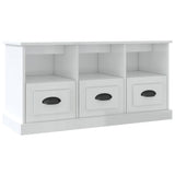 Vidaxl tv-meubel 100x35x50 cm bewerkt hout hoogglans wit