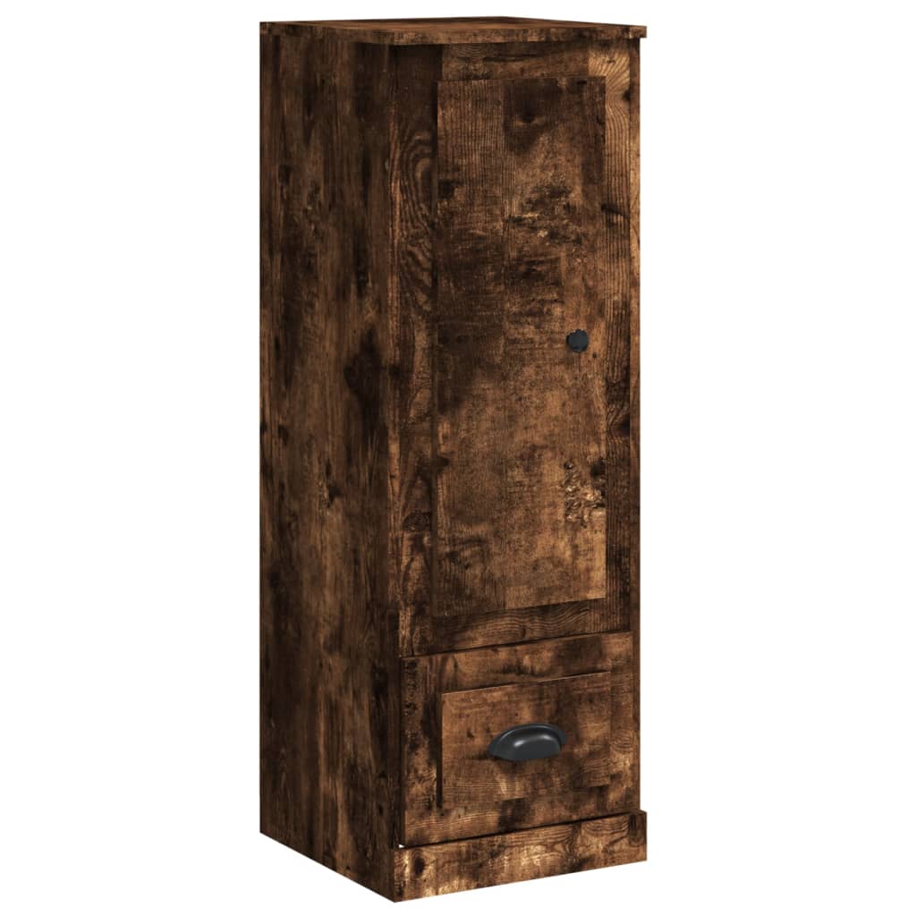Vidaxl hoge kast 36x35,5x103,5 cm bewerkt hout gerookt eikenkleurig