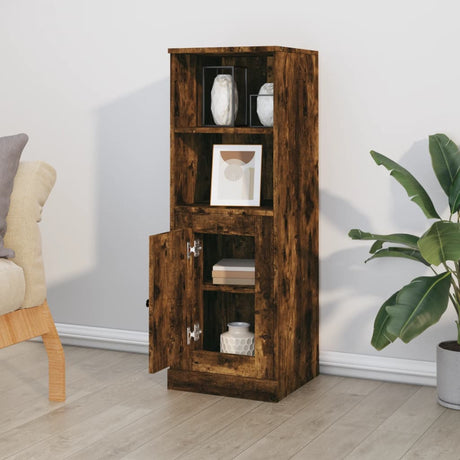 Vidaxl hoge kast 36x35,5x103,5 cm bewerkt hout gerookt eikenkleurig