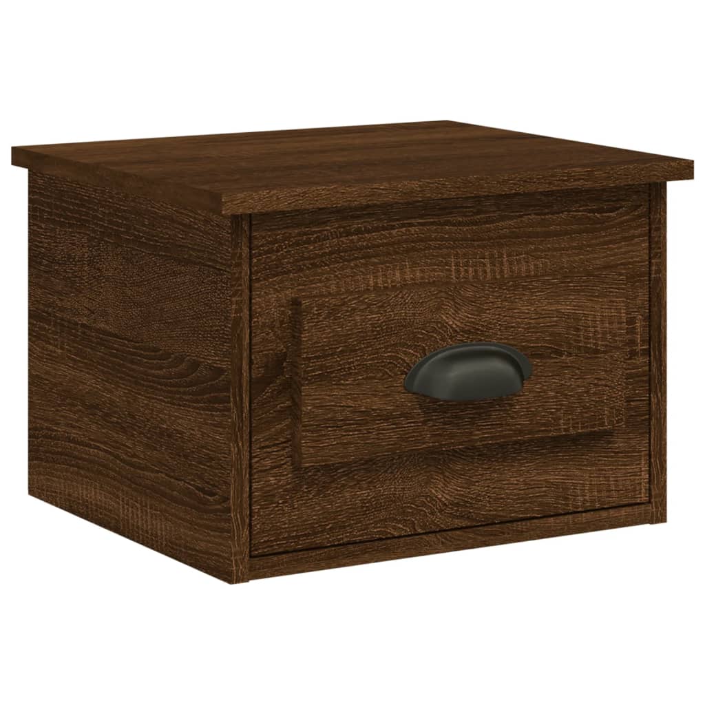 Vidaxl nachtkastje wandgemonteerd 41,5x36x28 cm bruin eikenkleurig