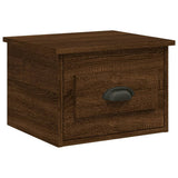 Vidaxl nachtkastje wandgemonteerd 41,5x36x28 cm bruin eikenkleurig