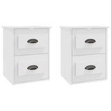Vidaxl nachtkastjes 2 st wandgemonteerd 41,5x36x53 cm wit