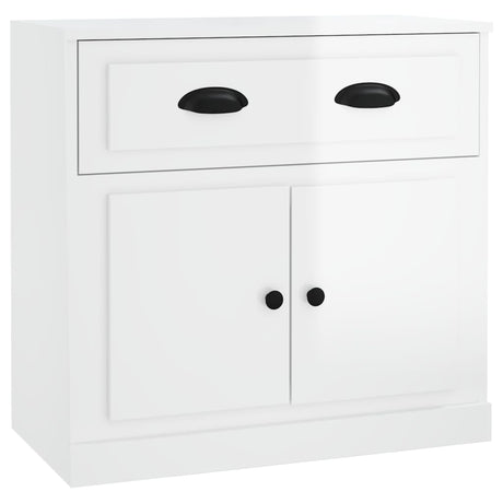 Vidaxl dressoir 70x35x67,5 cm bewerkt hout hoogglans wit