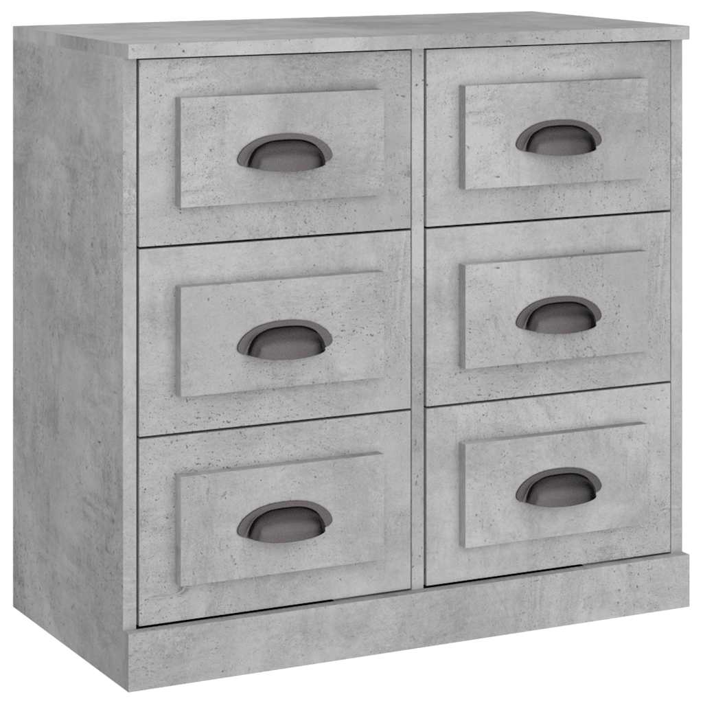 Vidaxl dressoir 70x35,5x67,5 cm bewerkt hout betongrijs