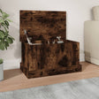 Vidaxl opbergbox 50x30x28 cm bewerkt hout gerookt eikenkleurig