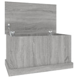 Vidaxl opbergbox 70x40x38 cm bewerkt hout grijs sonoma eikenkleurig