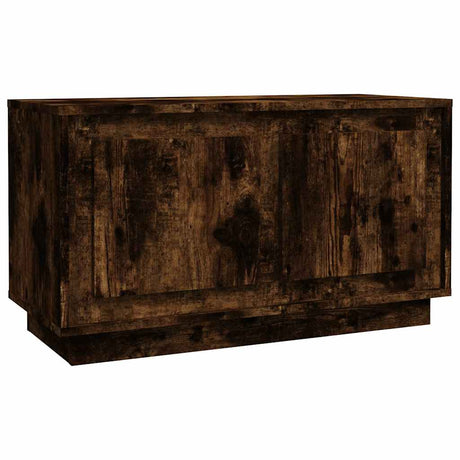 Vidaxl tv-meubel 80x35x45 cm bewerkt hout gerookt eikenkleurig