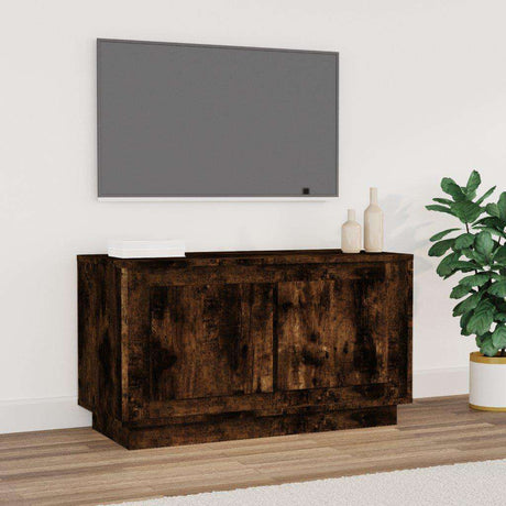 Vidaxl tv-meubel 80x35x45 cm bewerkt hout gerookt eikenkleurig