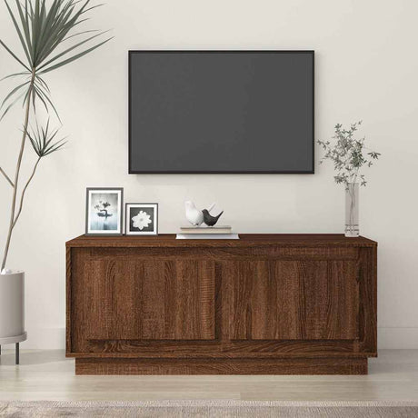 Vidaxl salontafel 102x50x44 cm bewerkt hout bruin eikenkleur