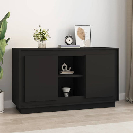 Vidaxl dressoir 102x35x60 cm bewerkt hout zwart