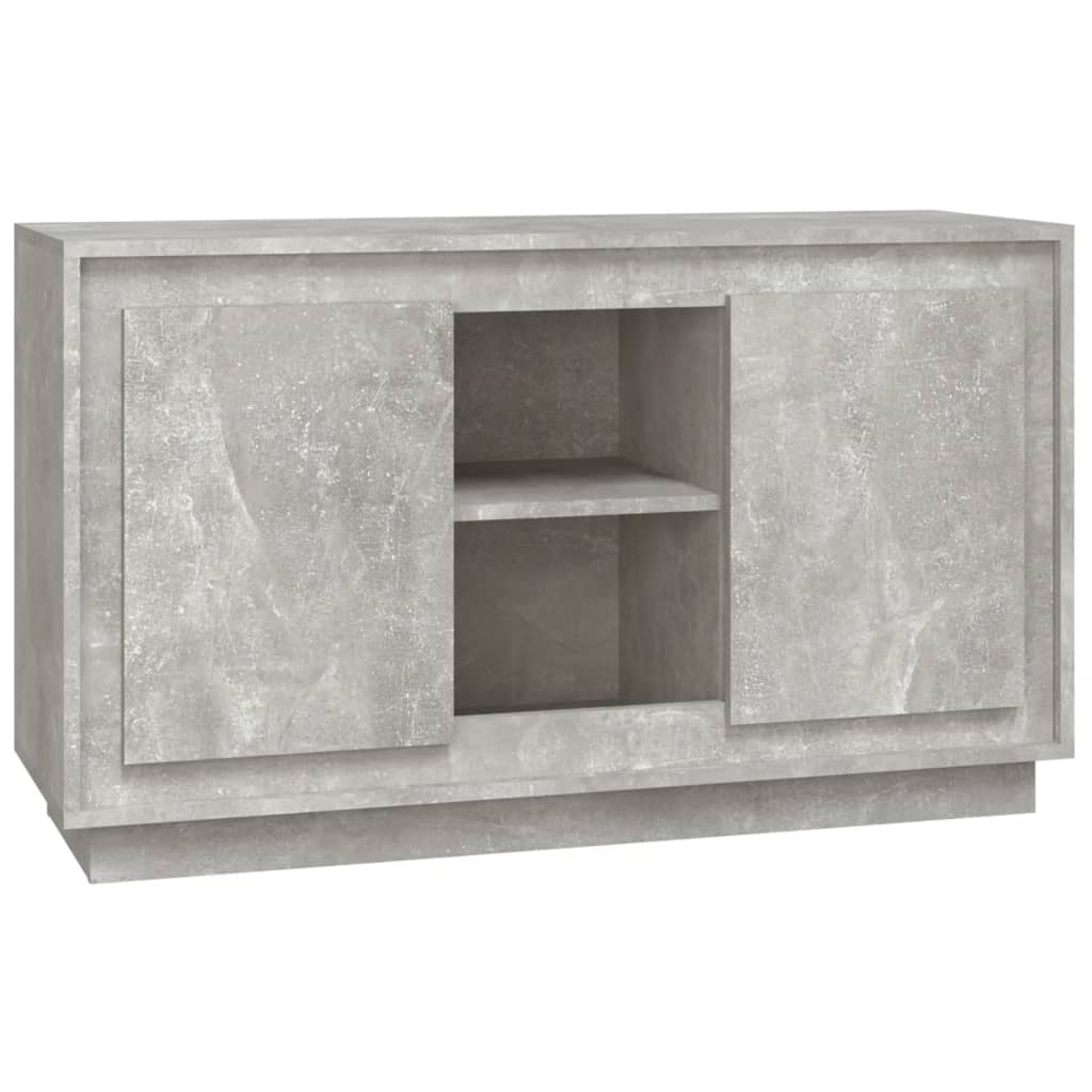 Vidaxl dressoir 102x35x60 cm bewerkt hout betongrijs