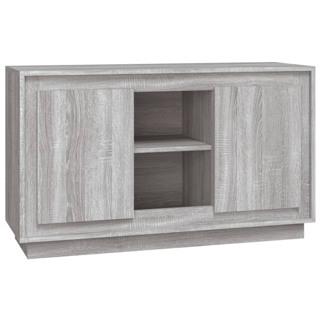 Vidaxl dressoir 102x35x60 cm bewerkt hout grijs sonoma eikenkleurig