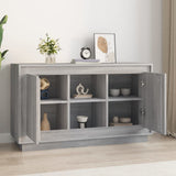 Vidaxl dressoir 102x35x60 cm bewerkt hout grijs sonoma eikenkleurig