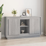 Vidaxl dressoir 102x35x60 cm bewerkt hout grijs sonoma eikenkleurig