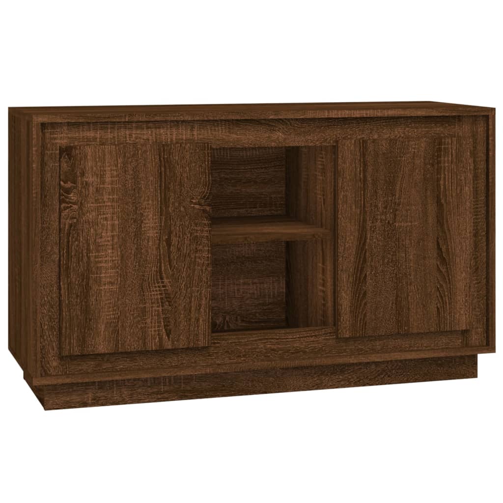 Vidaxl dressoir 102x35x60 cm bewerkt hout bruin eikenkleur