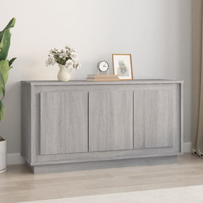 Vidaxl dressoir 102x35x55 cm bewerkt hout grijs sonoma eikenkleurig